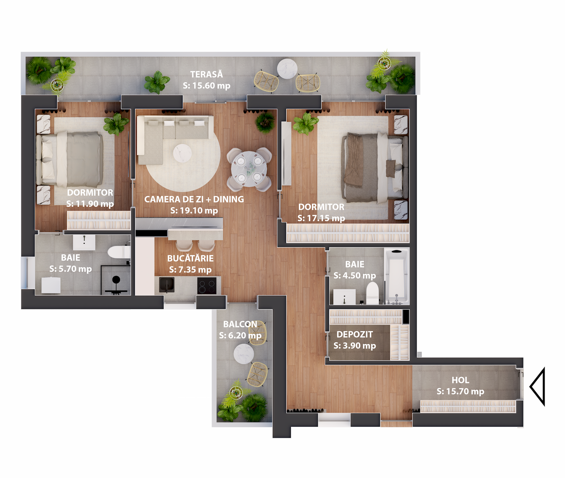 Apartament 11 - Etaj Retras