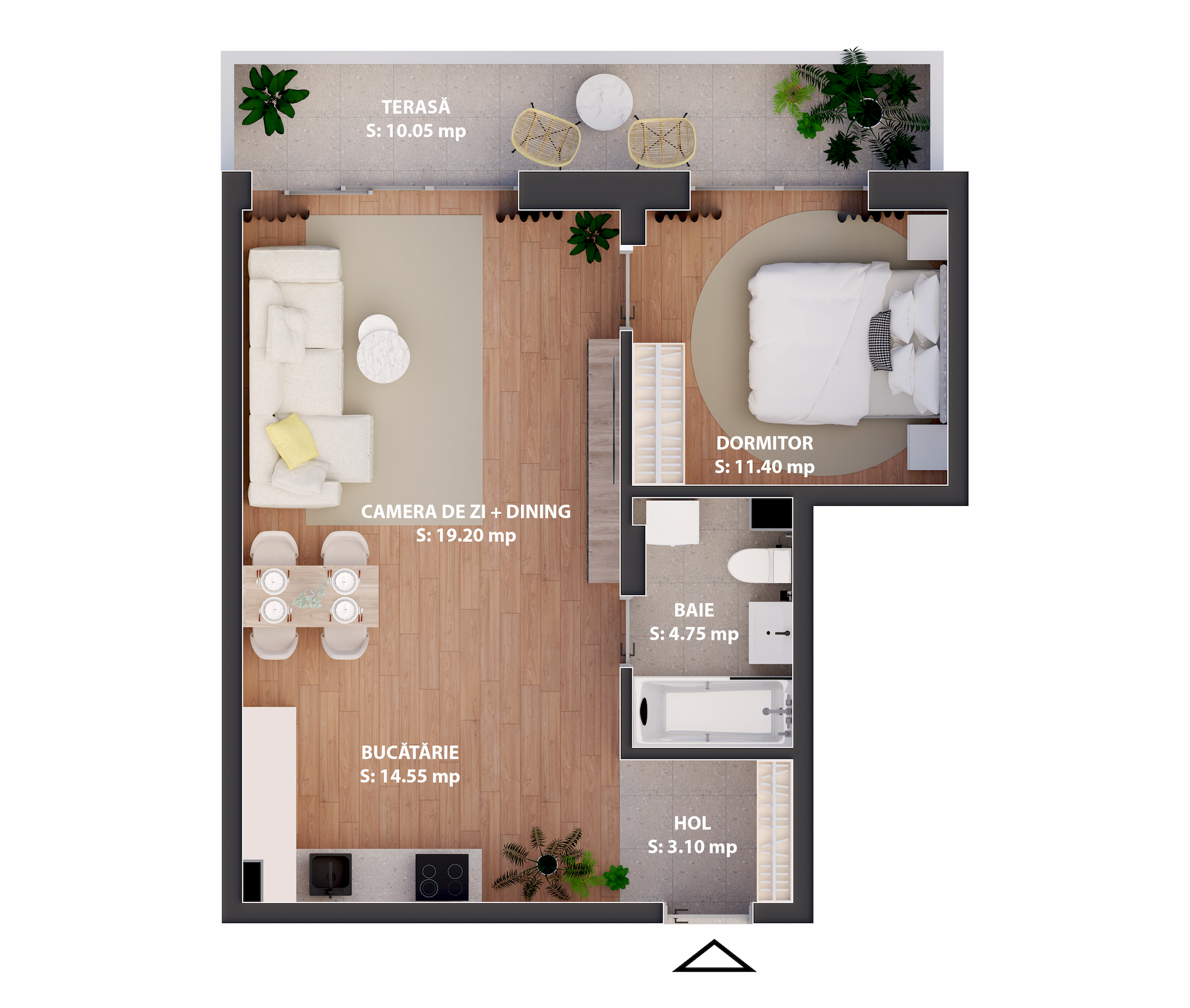Apartament 13 - Etaj Retras