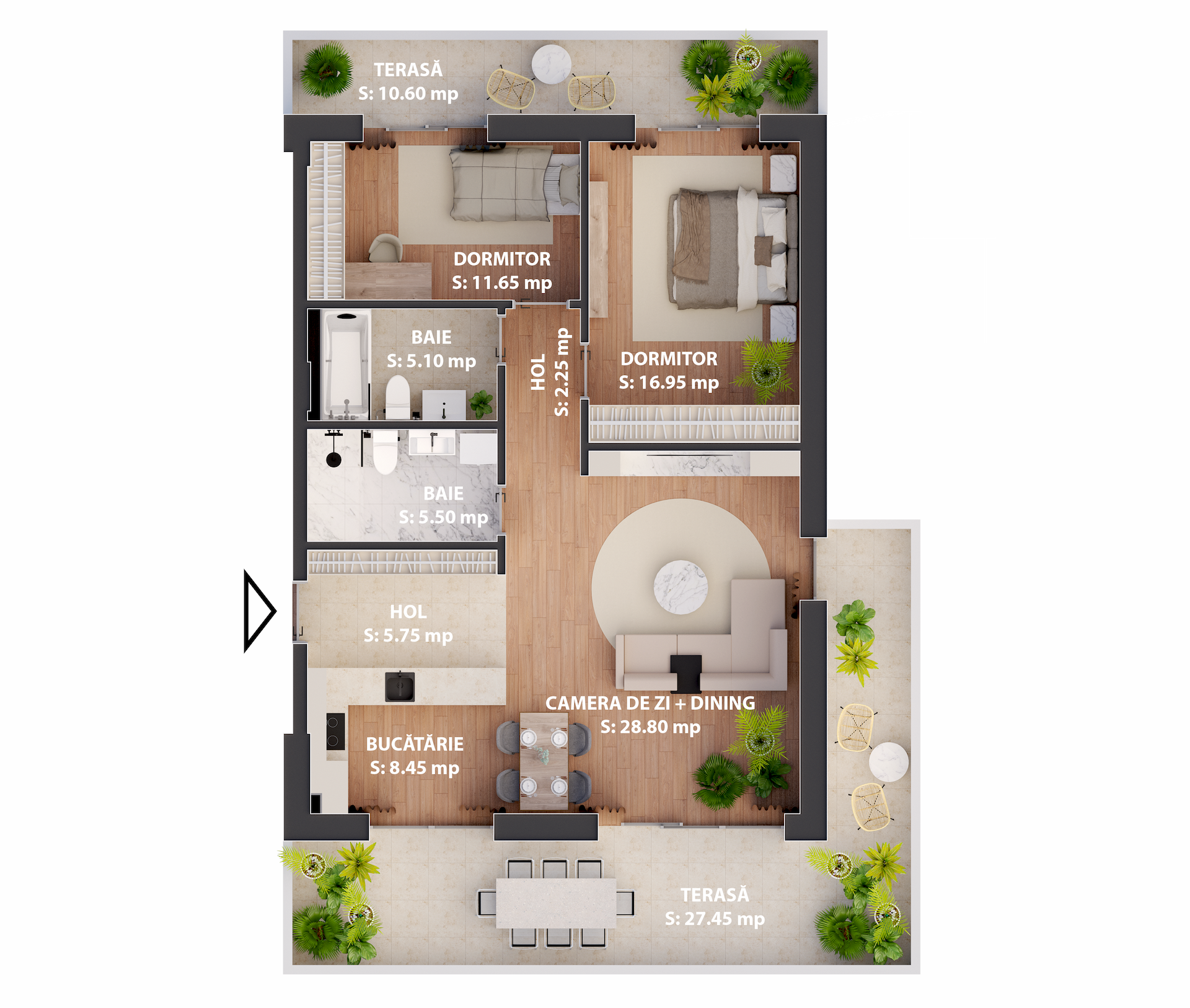 Apartament 15 - Etaj Retras